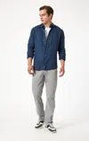 Mavi Matt Relaxed Straight Leg In Stormy Casual Twill In Dark Blue