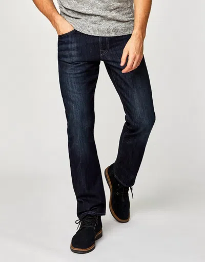 Mavi Matt Relaxed Straight Leg Jean In Deep Stanford In Blue