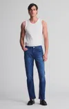 Mavi Matt Relaxed Straight Leg Jeans In Deep Brushed Feather Blue