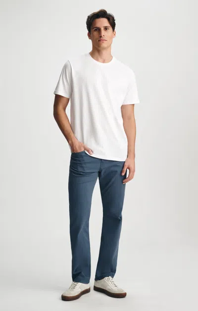 Mavi Matt Relaxed Straight Leg Pants In Allure Twill In Blue