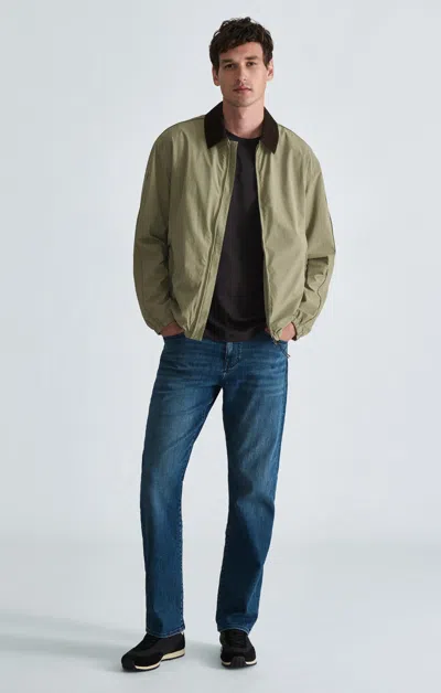 Mavi Matt Straight Leg In Deep Brushed Williamsburg In Dark Blue