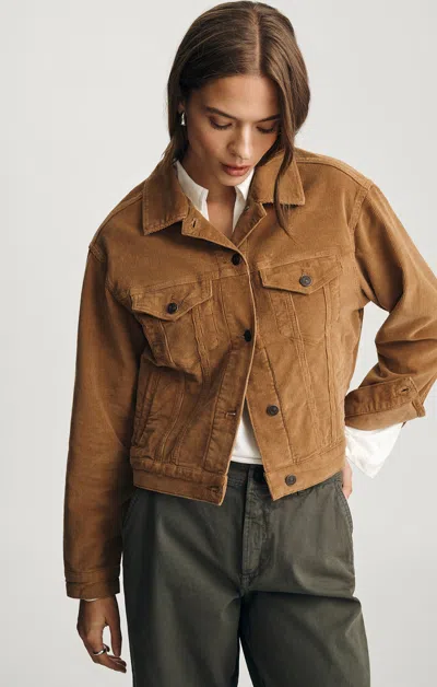 Mavi Megi Corduroy Jacket In Camel Cord In Brown