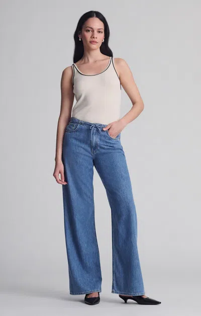 Mavi Merly Wide Leg In Mid Well Blue