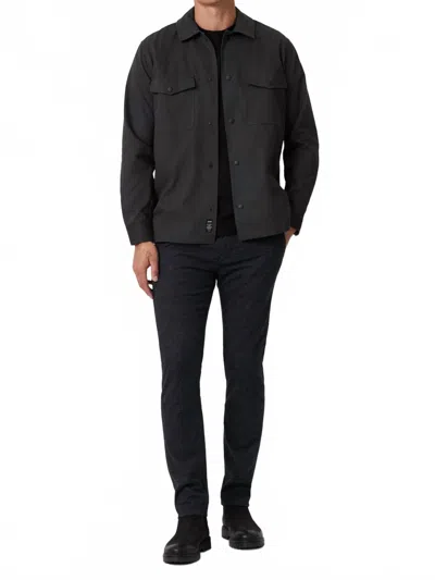 Mavi Milton Slim Pant In Navy Herringbone In Black
