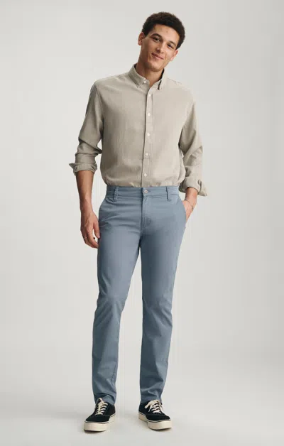 Mavi Milton Slim Straight Chino In Steel City Smart In Blue