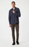 Mavi Milton Slim Straight Leg In Oak Luxe Twill In Brown