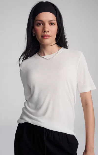 Mavi Modern Jersey T-shirt In Coconut Milk