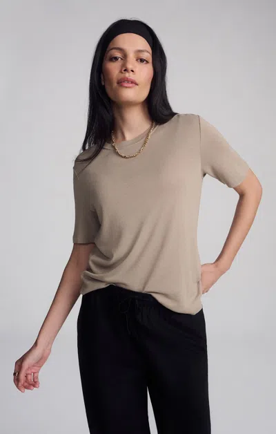 Mavi Modern Jersey T-shirt In Roasted Cashew