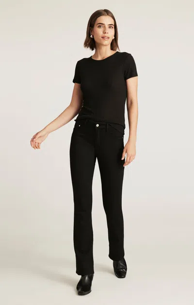 Mavi Molly Bootcut In Black Supersoft