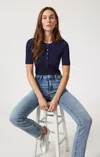 Mavi Molly Bootcut In Mid Brushed Flex Blue In Medium Blue