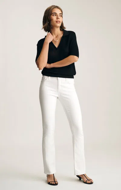 Mavi Molly Bootcut In White Flex Blue