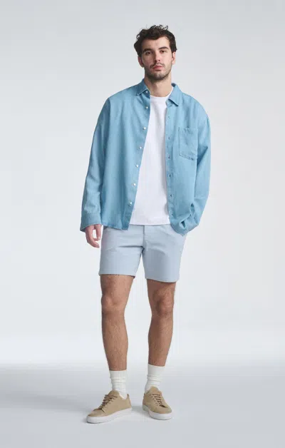 Mavi Nate Shorts In Ice Blue Athletic In Light Blue