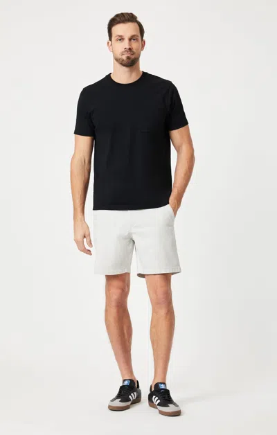 Mavi Nate Shorts In Oyster Mushroom Twill In White