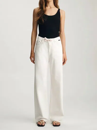 Mavi Nella Wide Leg Jeans In Ivory In White