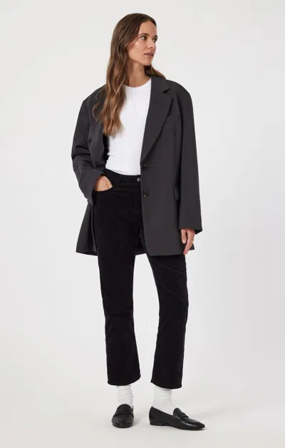 Mavi New York Straight Leg In Black Velvet