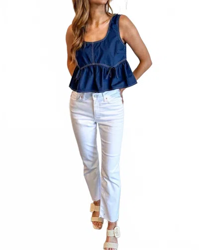 Mavi New York White Flex Straight Jeans