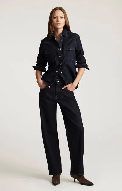 Mavi Nica Baggy In Rinse Classic Blue