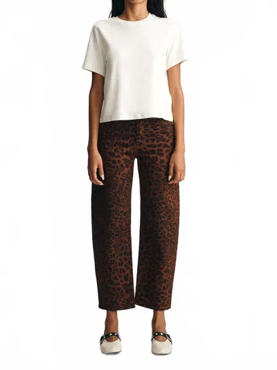 Mavi Nica Barrel Jeans In Brown Cita Denim