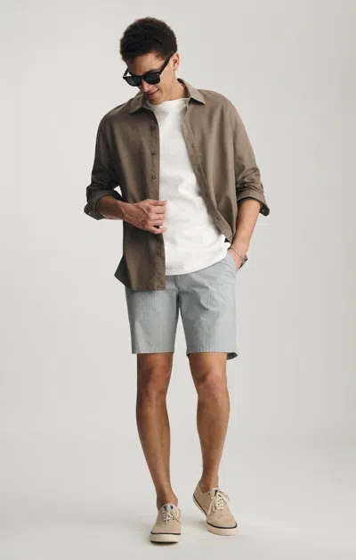 Mavi Noah  9" Inseam Shorts In Blue Stripe