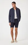 Mavi Noah Shorts In Navy Seersucker In Blue