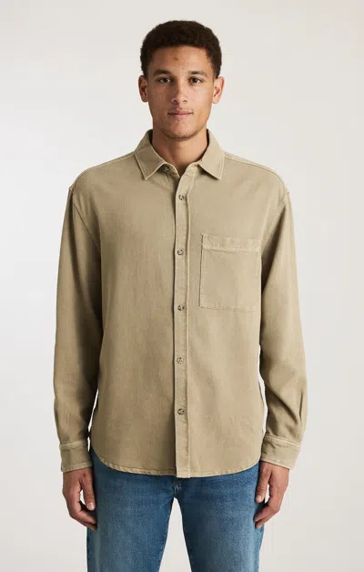 Mavi One Pocket Button-up Shirt In Seneca Rock In Brown