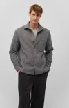 Mavi One Pocket Long Sleeve Button-up Shirt In Anthracite In Grey