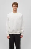 Mavi One Pocket Sweatshirt In Antique White In White