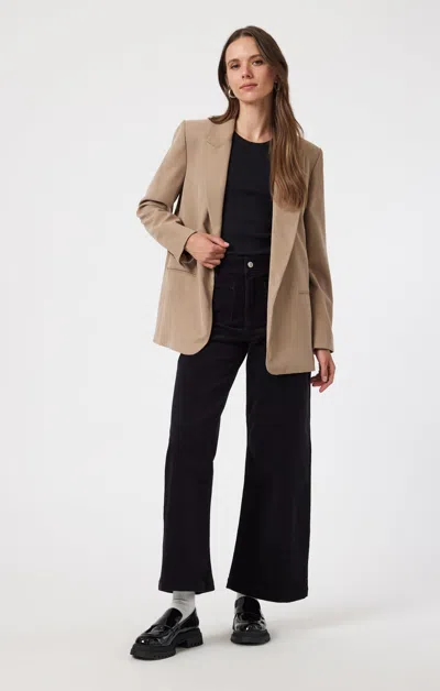 Mavi Paloma Marine Wide Leg In Black Cord