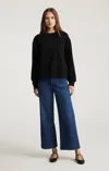 Mavi Paloma Marine Wide Leg In Mid Shaded Flex Blue In Blue