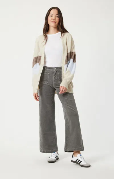 Mavi Paloma Marine Wide Leg In Steel Cord In Grey