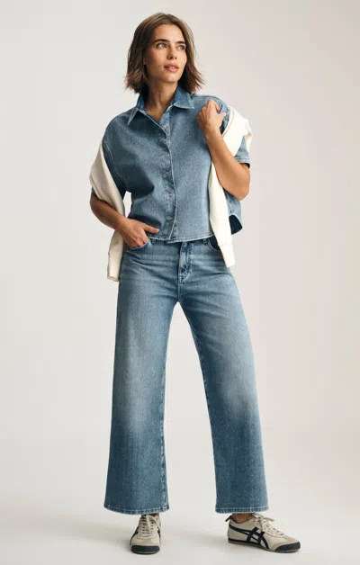 Mavi Paloma Wide Leg In Mid Move In Blue