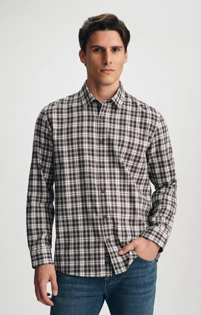 Mavi Plaid Button-up Shirt In Brown