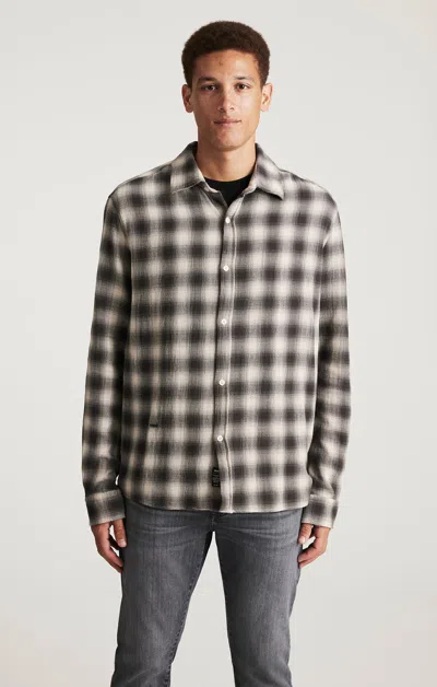 Mavi Plaid Long Sleeve Button-up Shirt In Asphalt Check