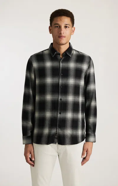 Mavi Plaid Long Sleeve Button-up Shirt In Black Check