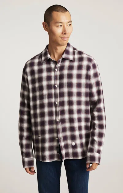 Mavi Plaid Long Sleeve Button-up Shirt In Nightshade Check In Multi