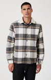 Mavi Plaid Shacket In Gray Check In Grey