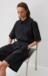 Mavi Pleated Shorts In Black