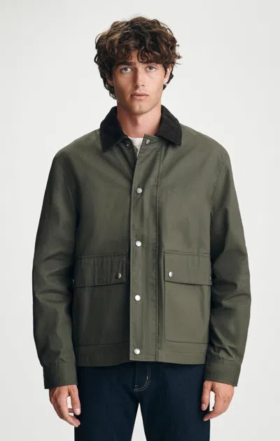 Mavi Pocket Jacket In Forest Night In Green