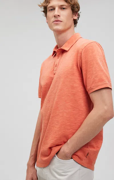 Mavi Polo Shirt In Carnelian In Orange