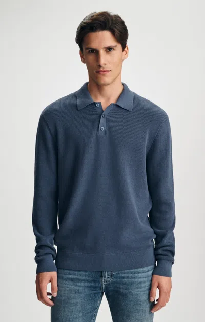 Mavi Polo Sweater In Vintage Indigo In Blue