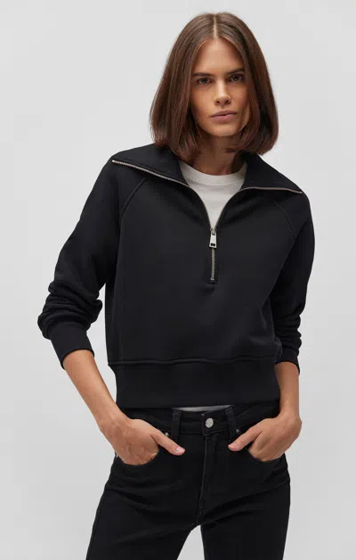 Mavi Quarter Zip Sweatshirt In Black