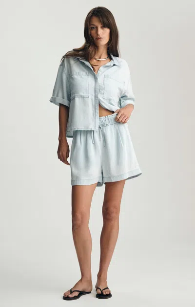 Mavi Romina Shorts In Light Blue Terrenean