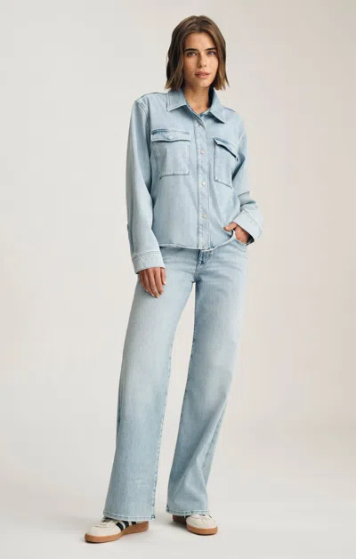 Mavi Sabrina Wide Leg In Light Move In Blue