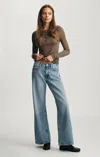 Mavi Sandy Wide Leg In Mid  Classic Denim In Blue