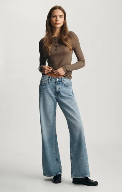 Mavi Sandy Wide Leg In Mid  Classic Denim In Blue