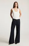 Mavi Sandy Wide Leg In Rinse Classic Denim In Blue
