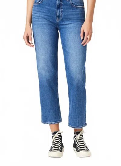 MAVI SAVANNAH HIGH RISE STRAIGHT LEG JEAN IN MID BRUSHED RECYCLED BLUE