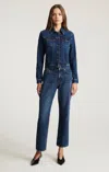 Mavi Savannah Straight Leg In Deep Brushed Classic Denim In Blue