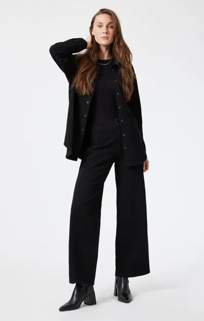 Mavi Sherry Wide Leg In Smoke Move In Black