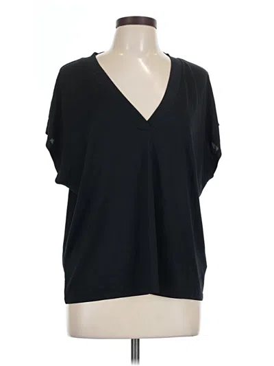 Pre-owned Mavi Short Sleeve Blouse In Black